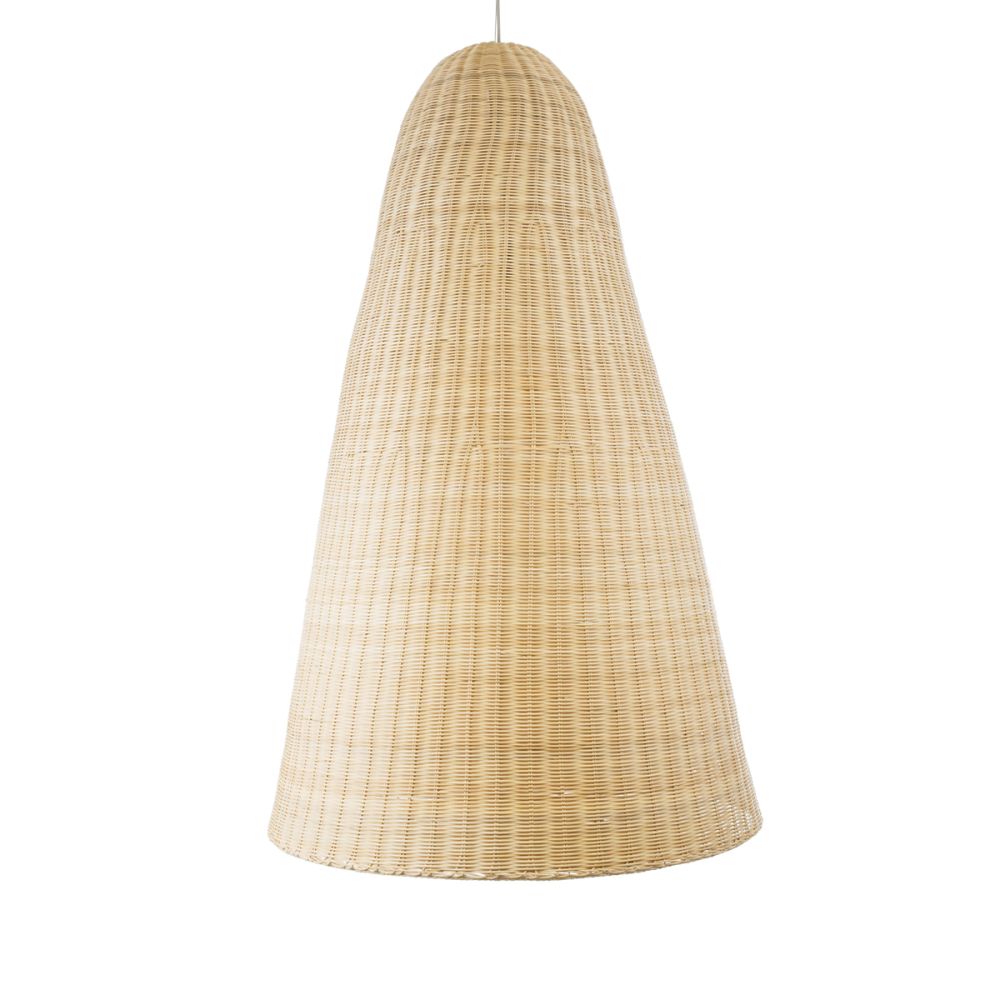 GLOBOSTAR® MAHANA 01827 Boho Κρεμαστό Φωτιστικό Οροφής με Ντουί 1 x E27 AC 220-240V IP20 - Μπεζ - Μ80 x Π80 x Υ130cm