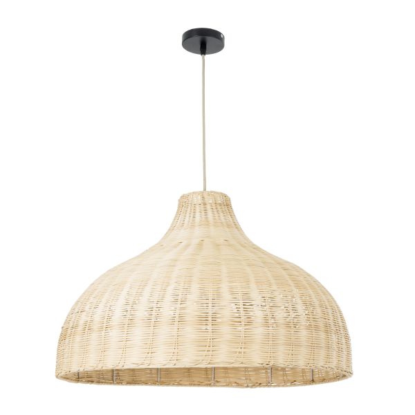 GLOBOSTAR® AFURU 01828 Boho Κρεμαστό Φωτιστικό Οροφής με Ντουί 1 x E27 AC 220-240V IP20 - Μπεζ - Μ60 x Π60 x Υ40cm