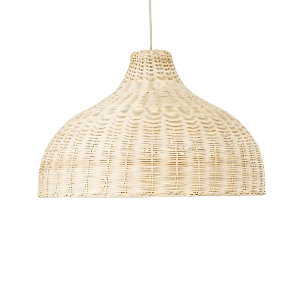 GLOBOSTAR® AFURU 01828 Boho Κρεμαστό Φωτιστικό Οροφής με Ντουί 1 x E27 AC 220-240V IP20 - Μπεζ - Μ60 x Π60 x Υ40cm