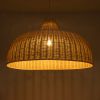 GLOBOSTAR® AFURU 01829 Boho Κρεμαστό Φωτιστικό Οροφής με Ντουί 1 x E27 AC 220-240V IP20 - Μπεζ - Μ100 x Π100 x Υ60cm