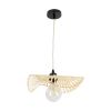 GLOBOSTAR® MELEMELE 01839 Boho Κρεμαστό Φωτιστικό Οροφής με Ντουί 1 x E27 AC 220-240V IP20 - Μπεζ - Μ35 x Π35 x Υ4cm