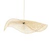 GLOBOSTAR® MELEMELE 01842 Boho Κρεμαστό Φωτιστικό Οροφής με Ντουί 1 x E27 AC 220-240V IP20 - Μπεζ - Μ100 x Π100 x Υ12cm