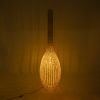 GLOBOSTAR® PARADIS 01846 Boho Επιδαπέδιο Φωτιστικό με Ντουί 1 x E27 AC 220-240V IP20 - Μπεζ - Μ50 x Π50 x Υ180cm