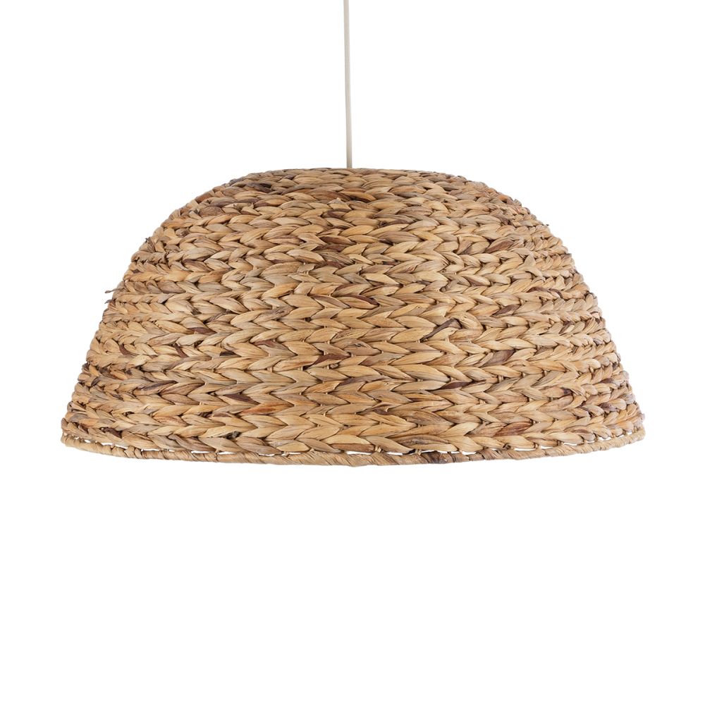 GLOBOSTAR® MANGATA 01847 Boho Κρεμαστό Φωτιστικό Οροφής με Ντουί 1 x E27 AC 220-240V IP20 - Μπεζ - Μ60 x Π60 x Υ28cm