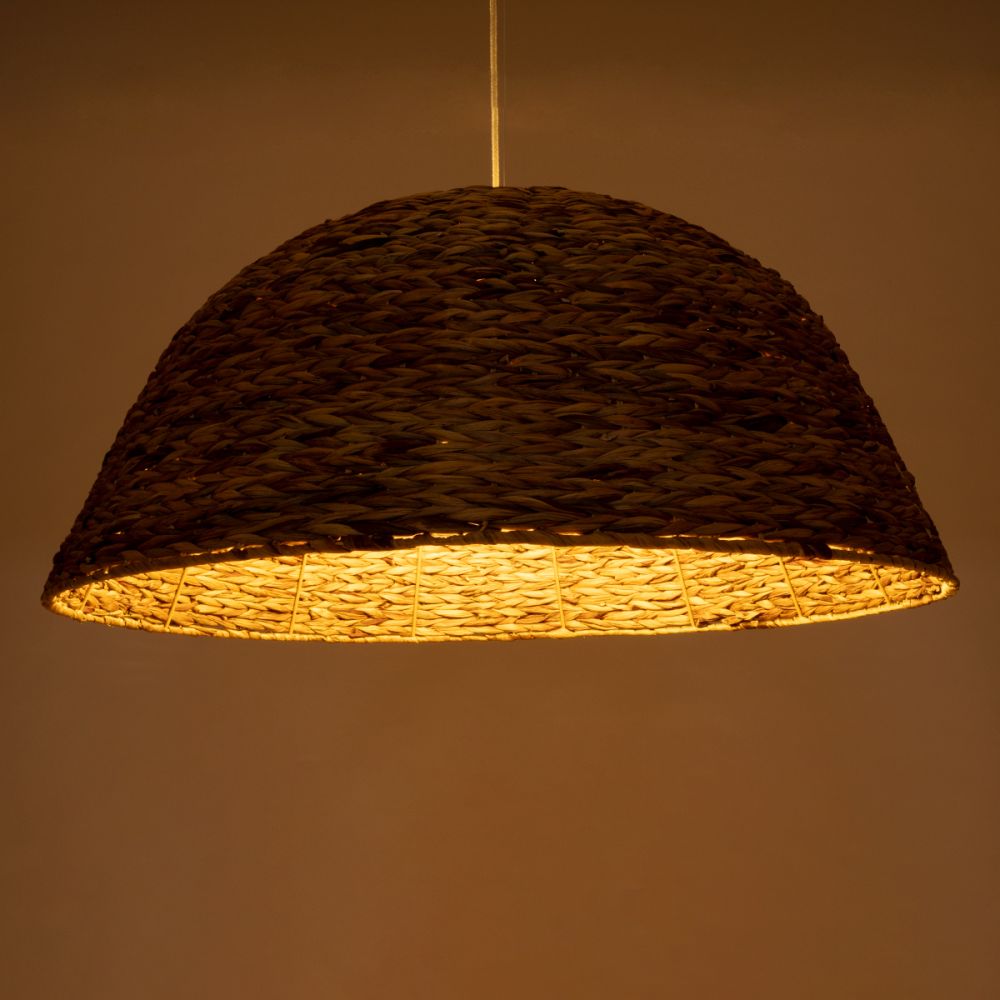 GLOBOSTAR® MANGATA 01848 Boho Κρεμαστό Φωτιστικό Οροφής με Ντουί 1 x E27 AC 220-240V IP20 - Καφέ - Μ90 x Π90 x Υ40cm