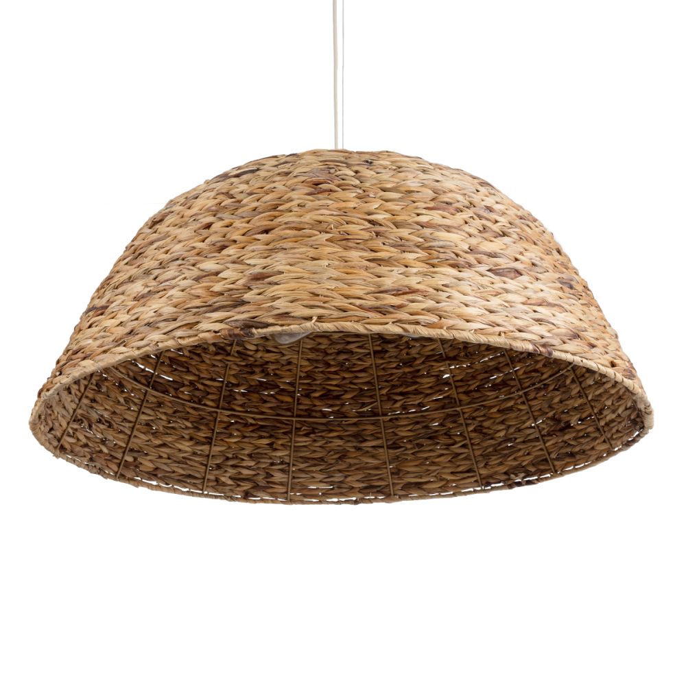 GLOBOSTAR® MANGATA 01848 Boho Κρεμαστό Φωτιστικό Οροφής με Ντουί 1 x E27 AC 220-240V IP20 - Καφέ - Μ90 x Π90 x Υ40cm