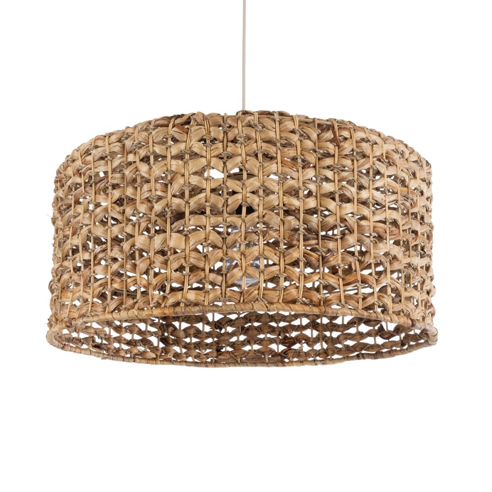 GLOBOSTAR® MANGATA 01849 Boho Κρεμαστό Φωτιστικό Οροφής με Ντουί 1 x E27 AC 220-240V IP20 - Καφέ - Μ60 x Π60 x Υ28cm