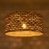 GLOBOSTAR® MANGATA 01849 Boho Κρεμαστό Φωτιστικό Οροφής με Ντουί 1 x E27 AC 220-240V IP20 - Καφέ - Μ60 x Π60 x Υ28cm