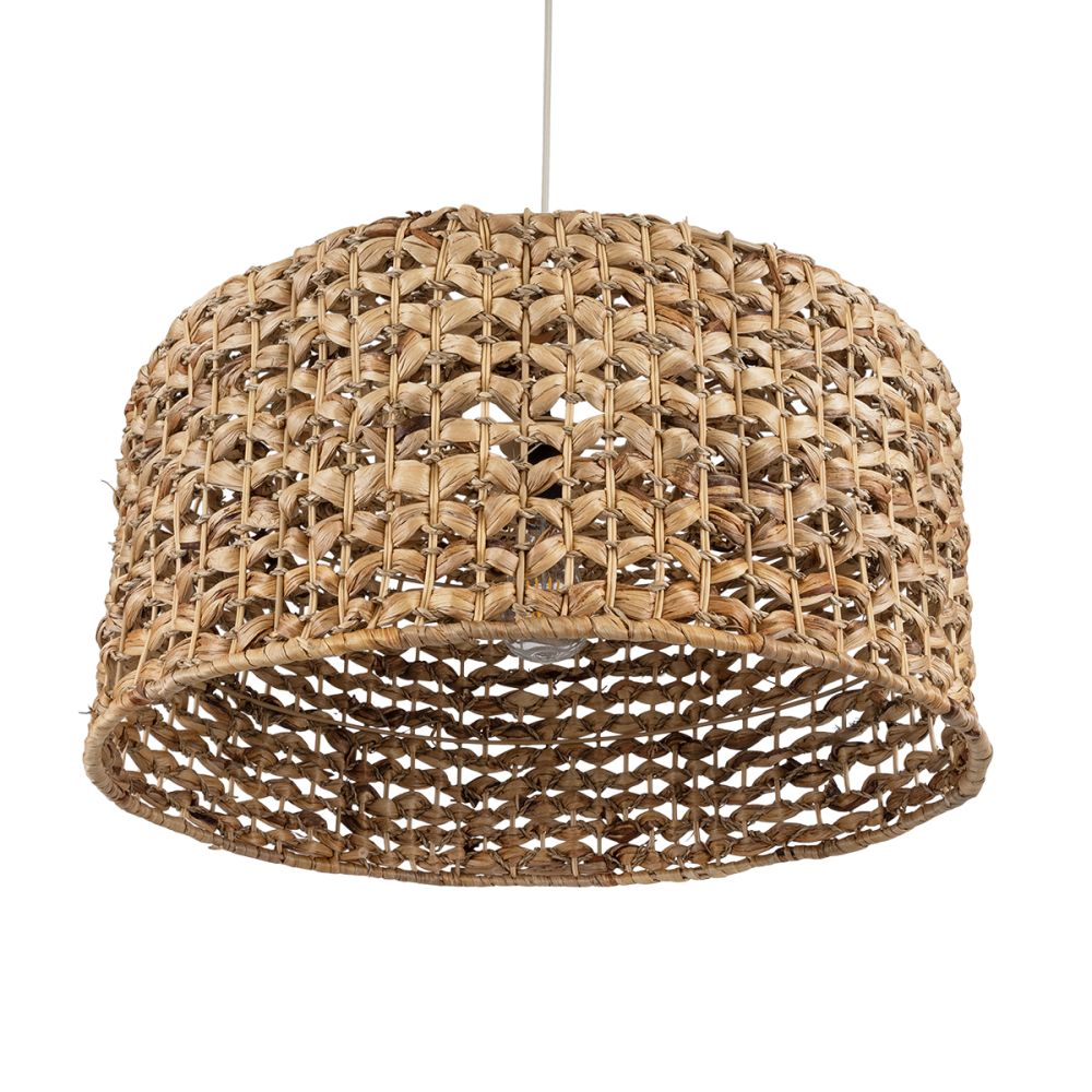 GLOBOSTAR® MANGATA 01849 Boho Κρεμαστό Φωτιστικό Οροφής με Ντουί 1 x E27 AC 220-240V IP20 - Καφέ - Μ60 x Π60 x Υ28cm