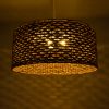 GLOBOSTAR® MANGATA 01850 Boho Κρεμαστό Φωτιστικό Οροφής με Ντουί 1 x E27 AC 220-240V IP20 - Καφέ - Μ90 x Π90 x Υ40cm