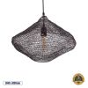 GLOBOSTAR® KENTUCKY 01863 Vintage Κρεμαστό Φωτιστικό Οροφής με Ντουί 1 x E27 AC 220-240V IP20 - Καφέ - Μ40 x Π40 x Υ30cm