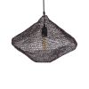 GLOBOSTAR® KENTUCKY 01863 Vintage Κρεμαστό Φωτιστικό Οροφής με Ντουί 1 x E27 AC 220-240V IP20 - Καφέ - Μ40 x Π40 x Υ30cm