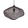 GLOBOSTAR® KENTUCKY 01863 Vintage Κρεμαστό Φωτιστικό Οροφής με Ντουί 1 x E27 AC 220-240V IP20 - Καφέ - Μ40 x Π40 x Υ30cm