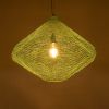 GLOBOSTAR® KENTUCKY 01866 Vintage Κρεμαστό Φωτιστικό Οροφής με Ντουί 1 x E27 AC 220-240V IP20 - Τιρκουάζ - Μ60 x Π60 x Υ50cm