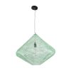 GLOBOSTAR® KENTUCKY 01866 Vintage Κρεμαστό Φωτιστικό Οροφής με Ντουί 1 x E27 AC 220-240V IP20 - Τιρκουάζ - Μ60 x Π60 x Υ50cm