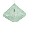 GLOBOSTAR® KENTUCKY 01866 Vintage Κρεμαστό Φωτιστικό Οροφής με Ντουί 1 x E27 AC 220-240V IP20 - Τιρκουάζ - Μ60 x Π60 x Υ50cm