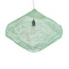 GLOBOSTAR® KENTUCKY 01866 Vintage Κρεμαστό Φωτιστικό Οροφής με Ντουί 1 x E27 AC 220-240V IP20 - Τιρκουάζ - Μ60 x Π60 x Υ50cm