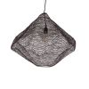 GLOBOSTAR® KENTUCKY 01867 Vintage Κρεμαστό Φωτιστικό Οροφής με Ντουί 1 x E27 AC 220-240V IP20 - Καφέ - Μ60 x Π60 x Υ50cm