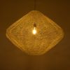 GLOBOSTAR® KENTUCKY 01868 Vintage Κρεμαστό Φωτιστικό Οροφής με Ντουί 1 x E27 AC 220-240V IP20 - Μπεζ - Μ90 x Π90 x Υ70cm