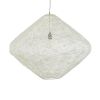 GLOBOSTAR® KENTUCKY 01868 Vintage Κρεμαστό Φωτιστικό Οροφής με Ντουί 1 x E27 AC 220-240V IP20 - Μπεζ - Μ90 x Π90 x Υ70cm