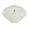 GLOBOSTAR® KENTUCKY 01868 Vintage Κρεμαστό Φωτιστικό Οροφής με Ντουί 1 x E27 AC 220-240V IP20 - Μπεζ - Μ90 x Π90 x Υ70cm