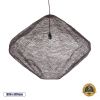 GLOBOSTAR® KENTUCKY 01869 Vintage Κρεμαστό Φωτιστικό Οροφής με Ντουί 1 x E27 AC 220-240V IP20 - Καφέ - Μ90 x Π90 x Υ70cm