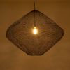 GLOBOSTAR® KENTUCKY 01869 Vintage Κρεμαστό Φωτιστικό Οροφής με Ντουί 1 x E27 AC 220-240V IP20 - Καφέ - Μ90 x Π90 x Υ70cm