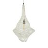GLOBOSTAR® KENTUCKY 01871 Vintage Κρεμαστό Φωτιστικό Οροφής με Ντουί 1 x E27 AC 220-240V IP20 - Μπεζ - Μ35 x Π35 x Υ60cm