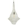 GLOBOSTAR® KENTUCKY 01871 Vintage Κρεμαστό Φωτιστικό Οροφής με Ντουί 1 x E27 AC 220-240V IP20 - Μπεζ - Μ35 x Π35 x Υ60cm