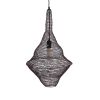 GLOBOSTAR® KENTUCKY 01872 Vintage Κρεμαστό Φωτιστικό Οροφής με Ντουί 1 x E27 AC 220-240V IP20 - Καφέ - Μ35 x Π35 x Υ60cm