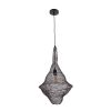 GLOBOSTAR® KENTUCKY 01872 Vintage Κρεμαστό Φωτιστικό Οροφής με Ντουί 1 x E27 AC 220-240V IP20 - Καφέ - Μ35 x Π35 x Υ60cm