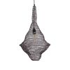 GLOBOSTAR® KENTUCKY 01872 Vintage Κρεμαστό Φωτιστικό Οροφής με Ντουί 1 x E27 AC 220-240V IP20 - Καφέ - Μ35 x Π35 x Υ60cm
