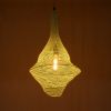 GLOBOSTAR® KENTUCKY 01873 Vintage Κρεμαστό Φωτιστικό Οροφής με Ντουί 1 x E27 AC 220-240V IP20 - Τιρκουάζ - Μ35 x Π35 x Υ60cm