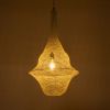 GLOBOSTAR® KENTUCKY 01874 Vintage Κρεμαστό Φωτιστικό Οροφής με Ντουί 1 x E27 AC 220-240V IP20 - Μπεζ - Μ50 x Π50 x Υ90cm