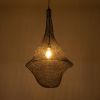 GLOBOSTAR® KENTUCKY 01875 Vintage Κρεμαστό Φωτιστικό Οροφής με Ντουί 1 x E27 AC 220-240V IP20 - Καφέ - Μ50 x Π50 x Υ90cm