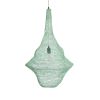 GLOBOSTAR® KENTUCKY 01876 Vintage Κρεμαστό Φωτιστικό Οροφής με Ντουί 1 x E27 AC 220-240V IP20 - Τιρκουάζ - Μ50 x Π50 x Υ90cm