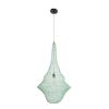 GLOBOSTAR® KENTUCKY 01876 Vintage Κρεμαστό Φωτιστικό Οροφής με Ντουί 1 x E27 AC 220-240V IP20 - Τιρκουάζ - Μ50 x Π50 x Υ90cm