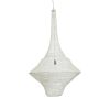 GLOBOSTAR® KENTUCKY 01877 Vintage Κρεμαστό Φωτιστικό Οροφής με Ντουί 1 x E27 AC 220-240V IP20 - Λευκό - Μ80 x Π80 x Υ140cm