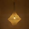 GLOBOSTAR® KENTUCKY 01877 Vintage Κρεμαστό Φωτιστικό Οροφής με Ντουί 1 x E27 AC 220-240V IP20 - Λευκό - Μ80 x Π80 x Υ140cm