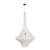 GLOBOSTAR® KENTUCKY 01877 Vintage Κρεμαστό Φωτιστικό Οροφής με Ντουί 1 x E27 AC 220-240V IP20 - Λευκό - Μ80 x Π80 x Υ140cm