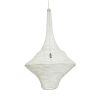 GLOBOSTAR® KENTUCKY 01877 Vintage Κρεμαστό Φωτιστικό Οροφής με Ντουί 1 x E27 AC 220-240V IP20 - Λευκό - Μ80 x Π80 x Υ140cm
