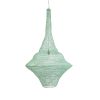 GLOBOSTAR® KENTUCKY 01879 Vintage Κρεμαστό Φωτιστικό Οροφής με Ντουί 1 x E27 AC 220-240V IP20 - Τιρκουάζ - Μ80 x Π80 x Υ140cm