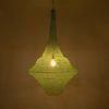 GLOBOSTAR® KENTUCKY 01879 Vintage Κρεμαστό Φωτιστικό Οροφής με Ντουί 1 x E27 AC 220-240V IP20 - Τιρκουάζ - Μ80 x Π80 x Υ140cm