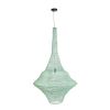 GLOBOSTAR® KENTUCKY 01879 Vintage Κρεμαστό Φωτιστικό Οροφής με Ντουί 1 x E27 AC 220-240V IP20 - Τιρκουάζ - Μ80 x Π80 x Υ140cm