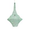 GLOBOSTAR® KENTUCKY 01879 Vintage Κρεμαστό Φωτιστικό Οροφής με Ντουί 1 x E27 AC 220-240V IP20 - Τιρκουάζ - Μ80 x Π80 x Υ140cm