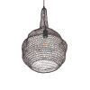 GLOBOSTAR® KENTUCKY 01881 Vintage Κρεμαστό Φωτιστικό Οροφής με Ντουί 1 x E27 AC 220-240V IP20 - Καφέ - Μ30 x Π30 x Υ50cm