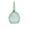 GLOBOSTAR® KENTUCKY 01882 Vintage Κρεμαστό Φωτιστικό Οροφής με Ντουί 1 x E27 AC 220-240V IP20 - Τιρκουάζ - Μ30 x Π30 x Υ50cm