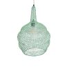 GLOBOSTAR® KENTUCKY 01882 Vintage Κρεμαστό Φωτιστικό Οροφής με Ντουί 1 x E27 AC 220-240V IP20 - Τιρκουάζ - Μ30 x Π30 x Υ50cm