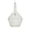 GLOBOSTAR® KENTUCKY 01883 Vintage Κρεμαστό Φωτιστικό Οροφής με Ντουί 1 x E27 AC 220-240V IP20 - Λευκό - Μ60 x Π60 x Υ90cm