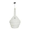 GLOBOSTAR® KENTUCKY 01883 Vintage Κρεμαστό Φωτιστικό Οροφής με Ντουί 1 x E27 AC 220-240V IP20 - Λευκό - Μ60 x Π60 x Υ90cm